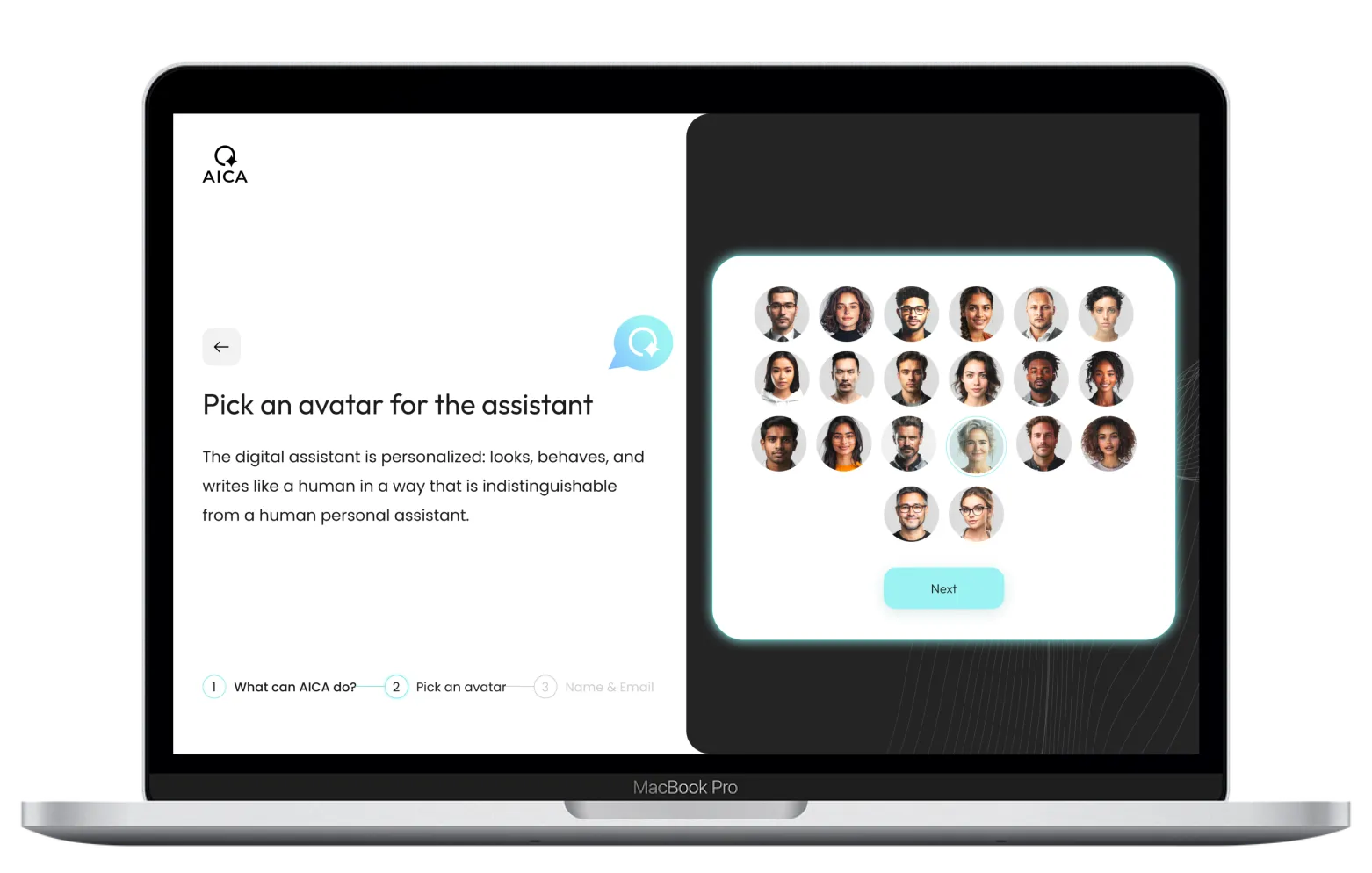 screenshot choose an avatar for your assistant